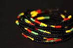 Waist Beads / Afrikaanse Heupketting - ITOHAN- Zwart mix (el, Sieraden, Tassen en Uiterlijk, Kettingen, Ophalen of Verzenden, Nieuw