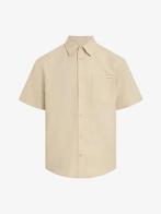 -20% Calvin Klein  Calvin Klein Heren blouse linnen  maat M, Verzenden, Nieuw, Wit