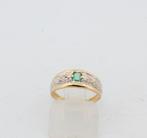 Zonder minimumprijs - Ring - 18 karaat Geel goud Smaragd -, Nieuw