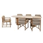 Colorado Marina dining tuinset 240x105xH75 cm 7 delig, Tuin en Terras, Tuinsets en Loungesets, Ophalen of Verzenden, Nieuw