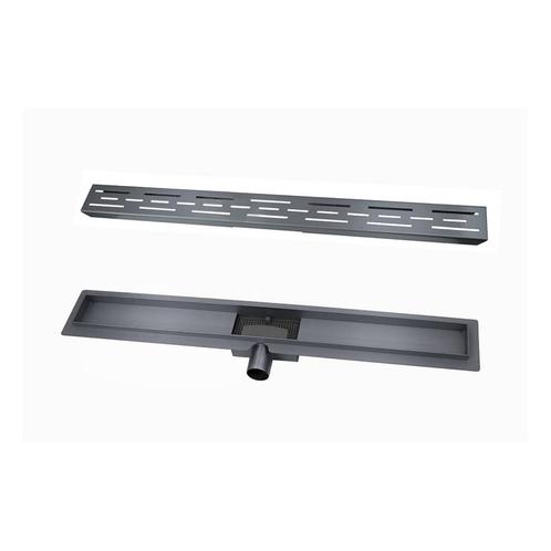 Douchegoot Wiesbaden Met Flens 90x7cm 6.7cm Diep Gunmetal, Doe-het-zelf en Verbouw, Sanitair, Ophalen of Verzenden