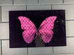 Mike Blackarts - Pink Butterfly with diamonds plexiglass