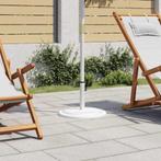 vidaXL Parasolvoet 45x45x30 cm gietijzer wit, Tuin en Terras, Parasols, Verzenden, Nieuw, Minder dan 1 meter, Parasolvoet