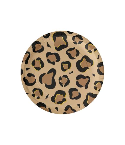 Panter Borden 23cm 8st, Hobby en Vrije tijd, Feestartikelen, Nieuw, Verzenden