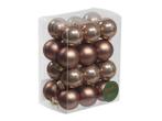 Kerstballen 25mm. 24 stuks ginger combi kerstballetjes van, Ophalen of Verzenden, Nieuw