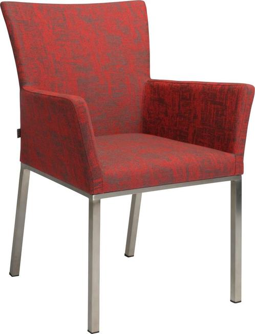 Stern nArtus Stoel Roestvrij Staal met Bekleding - zilver, Tuin en Terras, Tuinstoelen, Ophalen of Verzenden