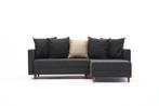 Slaapbank Hoekbank Aydam rechts - Anthracite SKU: 825BLC1718