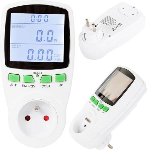 Energiemeter wattmeter - Verbruiksmeter - LED - Elektricitei, Doe-het-zelf en Verbouw, Meetapparatuur, Elektriciteit, Nieuw, Ophalen of Verzenden