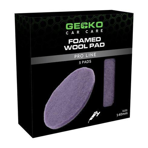 Gecko Foamed Wool Cutting pad 140mm 5st  Voor Steunplaa..., Auto diversen, Onderhoudsmiddelen, Verzenden