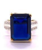 Zonder Minimumprijs - Statement ring - 9 kt. Geel goud,, Sieraden, Tassen en Uiterlijk, Antieke sieraden