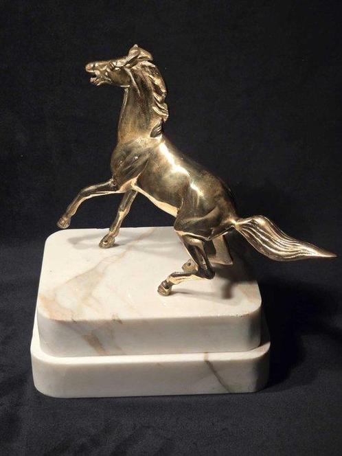 sculptuur, Equestrium cavallo sgroppante - 31 cm - Messing, Antiek en Kunst, Antiek | Keramiek en Aardewerk