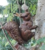 Beeldje - Squirrel - Brons, Antiek en Kunst