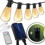 Solar Tuinslinger – 30x LED – 9,8 m – 2700K Warm Wit – Met A, Verzenden, Nieuw, Licht-donker-sensor