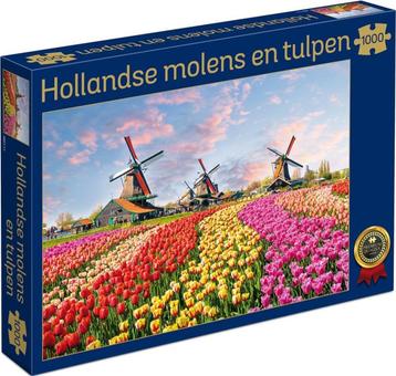 Hollandse Molens en Tulpen 1000 stukjes (Landschap, Puzzels) beschikbaar voor biedingen