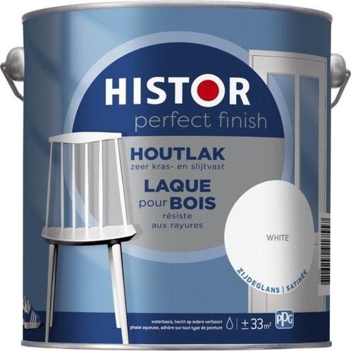 Histor Perfect Finish Houtlak Zijdeglans RAL 9001 | Crèmewit, Doe-het-zelf en Verbouw, Verf, Beits en Lak, Nieuw, Verzenden