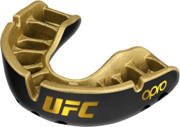 OPRO Gebitsbeschermer Gold Level UFC Kids Zwart Goud, Sport en Fitness, Vechtsporten en Zelfverdediging, Vechtsportbescherming