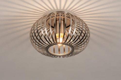 Rietveld Plafondlampen - Staalgrijs - Staal, Metaal, Huis en Inrichting, Lampen | Plafondlampen, Verzenden