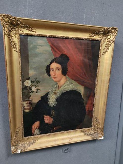 Joseph Louis Geirnaert (1790-1859) - Portret aristocrat, Antiek en Kunst, Kunst | Schilderijen | Klassiek