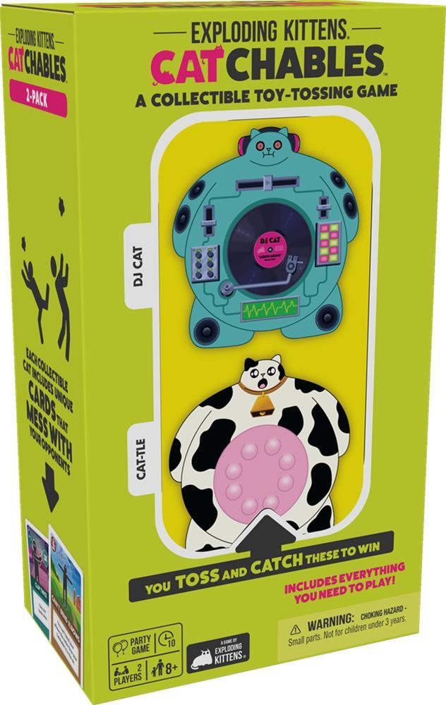 Exploding Kittens Catchables DJ Cat & Cat-tle (Engels) |, Hobby en Vrije tijd, Gezelschapsspellen | Kaartspellen, Nieuw, Verzenden