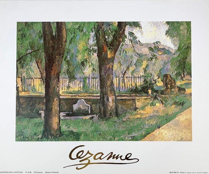 Paul Cézanne (1839-1906) - Bacino e Fontanile - Artprint -, Antiek en Kunst, Kunst | Tekeningen en Foto's