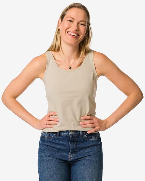 HEMA Damessinglet Carry zand, Kleding | Dames, Overige Dameskleding, Nieuw, Verzenden