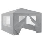 Paviljoen partytent met 4 zijwanden 4x3x2,55 m donkergrijs, Tuin en Terras, Partytenten, Verzenden, Nieuw