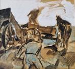 Johannes Alphonsus Sierhuis (1928-2023) - Landarbeiders, Antiek en Kunst, Kunst | Schilderijen | Klassiek