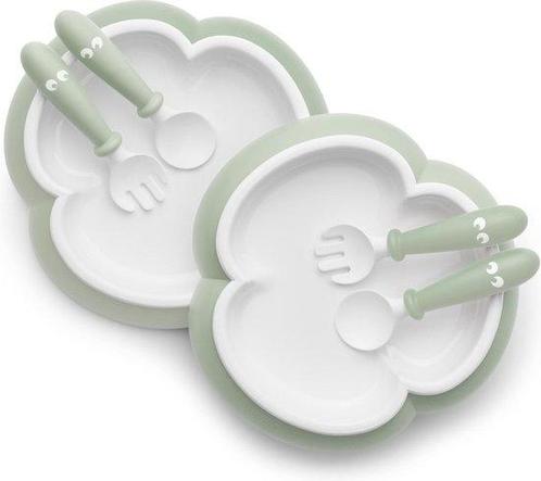 BABYBJÖRN Babybord, Lepel en Vork, set van 2 Pastelgroen, Huis en Inrichting, Keuken | Servies, Verzenden
