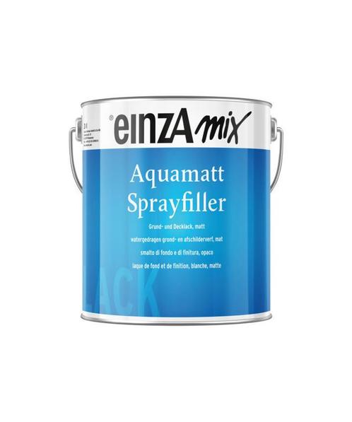 einzA Aquamatt Sprayfiller  - alle kleuren - 3 liter, Doe-het-zelf en Verbouw, Verf, Beits en Lak, Lak, Overige kleuren, Nieuw