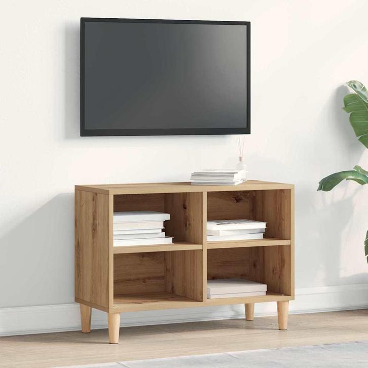 vidaXL TV-kast artisian oak 69,5 x 30 x 50 cm Bewerkt hout, Huis en Inrichting, Kasten | Televisiemeubels, Nieuw, Minder dan 50 cm