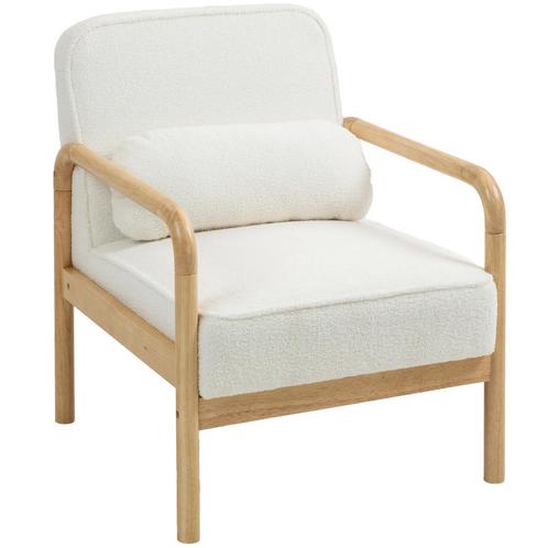 TRUUSK Fauteuil Woonkamer Loungestoel Met Armleuningen, Hout, Huis en Inrichting, Stoelen, Nieuw, Verzenden