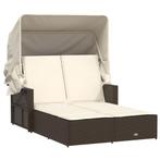 Luxe Ligbed met Luifel | Tweedekansje|OP=OP, Tuin en Terras, Ophalen of Verzenden, Nieuw, Kunststof, Verstelbaar