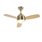 Plafondventilator messing 96cm met afstandsbediening - Rotar, Verzenden, Nieuw, Modern