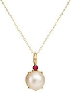 Zonder Minimumprijs - Hanger - 18 karaat Geel goud Parel -, Sieraden, Tassen en Uiterlijk, Antieke sieraden