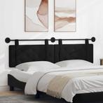 vidaXL Hangend Hoofdeinde Wandgemonteerd Zwart 190 x 55 x 5, Verzenden, Nieuw, Zwart, Stof