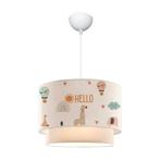 lux.pro Design hanglamp Lurgan E27 wit met giraffe motief, Kinderen en Baby's, Nieuw, Verzenden