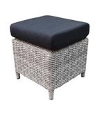 AVH Voetenbank 45x45xH45 cm wit grijs, Tuin en Terras, Ophalen of Verzenden, Nieuw