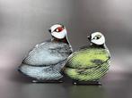 Studio Habrat - Beeldje - Birds (2) - fusing, Antiek en Kunst, Antiek | Glas en Kristal
