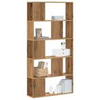 vidaXL Boekenkast 5-laags 80,5x23,5x162,5 cm hout artisanaal, Huis en Inrichting, Kasten | Boekenkasten, Verzenden, Nieuw, Overige houtsoorten