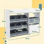 TRUUSK AIYAPLAY Kinderrek Speelgoedrek Met 11 Stoffen Dozen,, Kinderen en Baby's, Kinderkamer | Commodes en Kasten, Verzenden