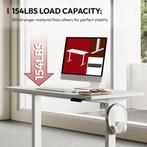 Zit sta bureau - Elektrisch - Verstelbaar - 100x60 cm - Wit, Huis en Inrichting, Bureaus, Verzenden, Zo goed als nieuw