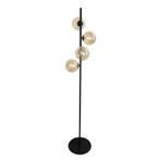 Design vloerlamp amber, Remo, met schakelaar, Huis en Inrichting, Lampen | Vloerlampen, Design, Nieuw, Ophalen of Verzenden, Glas