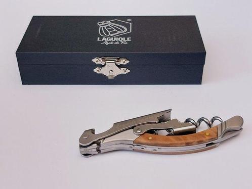 Laguiole - Corkscrew - Olive Wood - style de - Kurkentrekker, Antiek en Kunst, Antiek | Keukenbenodigdheden