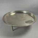 Dienblad - XL - Verzilverd gegraveerd serving tray - 55cm D, Antiek en Kunst