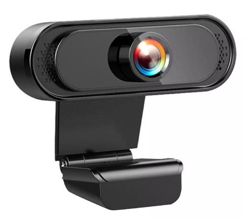 Webcam 1080p laptop USB microfoon PC FullHD *zwart*, Computers en Software, Overige Computers en Software, Nieuw, Verzenden