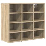 vidaXL Schoenenkast Sonoma Eiken 77,5 x 30 x 67 cm Bewerkt, Verzenden, Nieuw