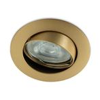 Inbouwspot Lucca | Kantelbaar | Rond | Mat goud, Nieuw, Modern, Plafondspot of Wandspot, Verzenden