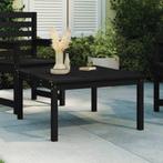 vidaXL Tuintafel 82,5x82,5x45 cm massief grenenhout zwart, Verzenden, Nieuw
