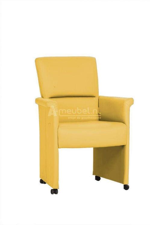 Eetkamerstoel Yfke - eetkamerstoelen - Geel, Huis en Inrichting, Stoelen, Nieuw, Stof