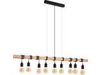 EGLO Townshend - Hanglamp - E27 - 150 cm - Bruin/Zwart - FSC, Verzenden, Zo goed als nieuw